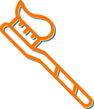 diş macunu web simgesi vektör çizimi 