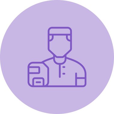 kullanıcı. Web simgesi basit illüstrasyon