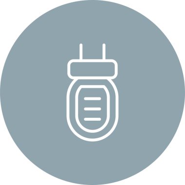 Kapasitör web simgesinin vektör illüstrasyonu