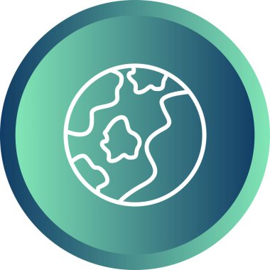 Earth icon, vector illustration simple design