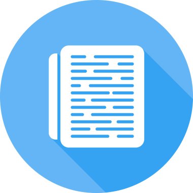 belge web simgesi vektör illüstrasyonu