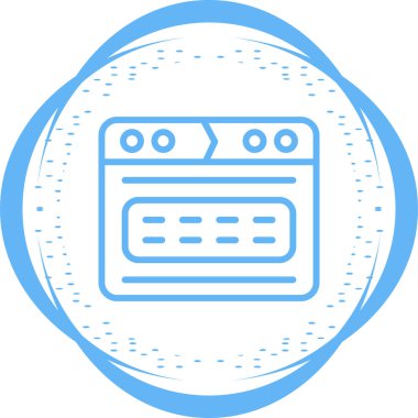 Tarayıcı simgesinin vektör illüstrasyonu