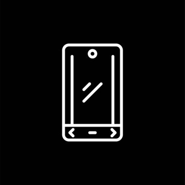 akıllı telefon simgesi, vektör illüstrasyonu basit tasarım