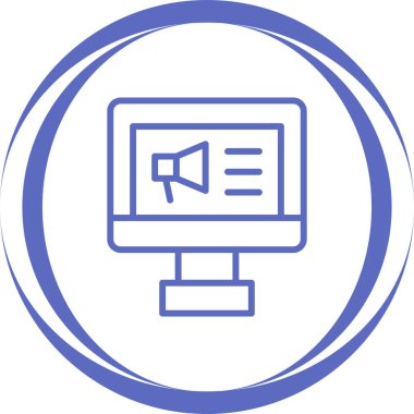 Basit simge vektör illüstrasyonu pazarlanıyor 