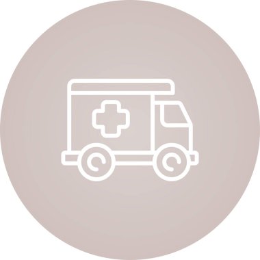 dağıtım kamyonu simgesi, vektör illüstrasyonu basit tasarım