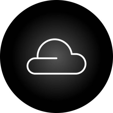 bulut web simgesi basit illüstrasyon