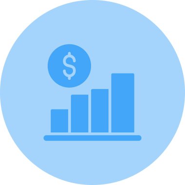 Stats icon, vector illustration simple design