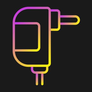 elektrik dolgu simgesi web illüstrasyonu