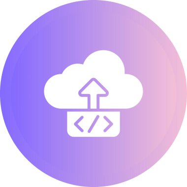 Bulut Dağıtım vektör simgesi