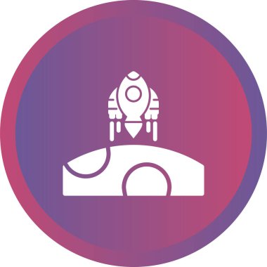 roket ağ ikonu vektör illüstrasyonu 