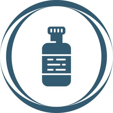   şişe ağ simgesi basit illüstrasyon