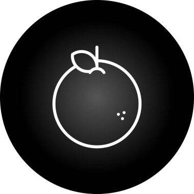 turuncu ağ simgesi, basit illüstrasyon