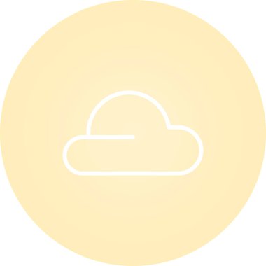 bulut web simgesi basit illüstrasyon