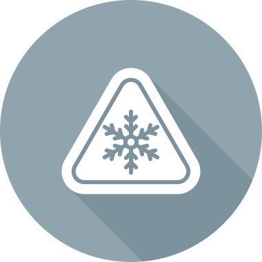 Kar tanesi. Web simgesi basit illüstrasyon