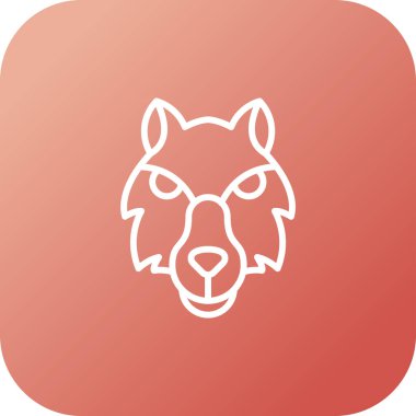 Kurt ikonu. Web basit illüstrasyonu