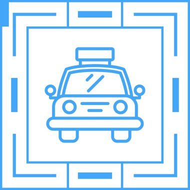 Taksiyle. Web simgesi basit illüstrasyon