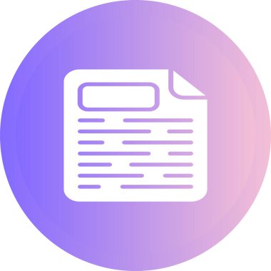 Sayfa Yüzleşmesi simgesinin vektör çizimi