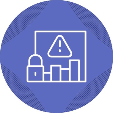 Risk simgesinin vektör çizimi 