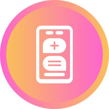 Çevrimiçi Randevu Web simgesi, basit vektör illüstrasyonu