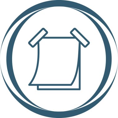 Yapışkan not web simgesi, basit vektör illüstrasyonu