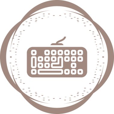 Klavye. Web simgesi basit tasarım