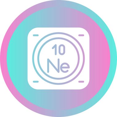 Neon kimyasal işaret simgesi, web illüstrasyonu