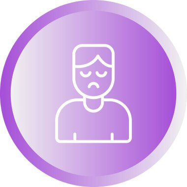 Hasta web simgesi vektör illüstrasyonu