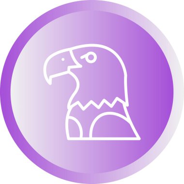 Kartal. Web simgesi basit illüstrasyon