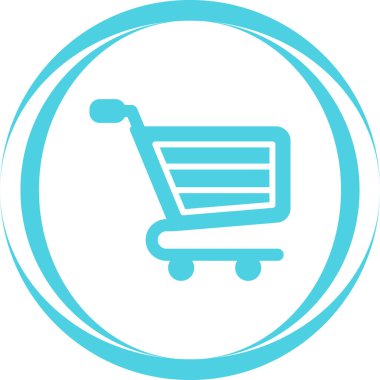 alışveriş simgesi vektör illüstrasyonu 