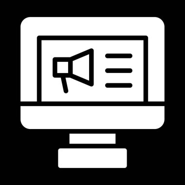 Basit simge vektör illüstrasyonu pazarlanıyor 