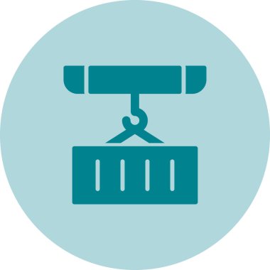 Vinç. Web simgesi basit illüstrasyon