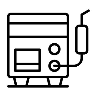 Kaynak Makinesi simgesi, vektör illüstrasyonu basit tasarım