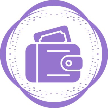 m-cüzdan simge vektör çizim 