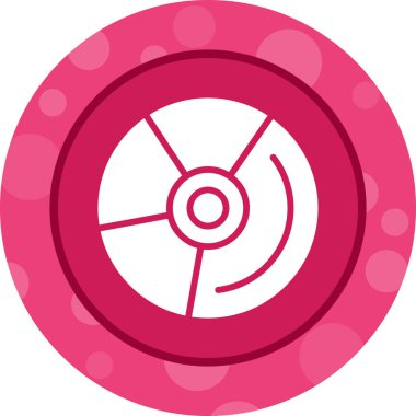 DVD modern simgesinin vektör illüstrasyonu