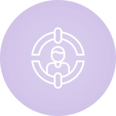 Müşteri Segmentasyon simgesinin vektör illüstrasyonu