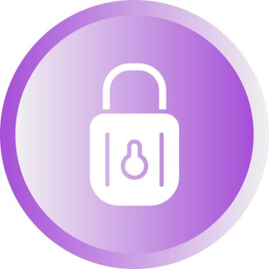 Asma kilit simgesinin web illüstrasyonu