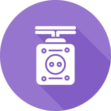 Kablo ağ simgesi basit illüstrasyon