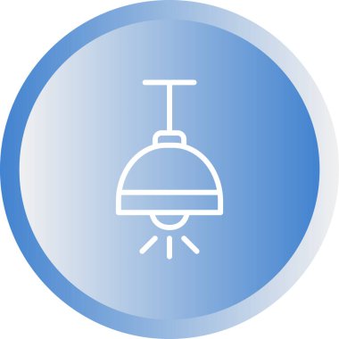 tavan lambası web simgesi, basit vektör illüstrasyonu