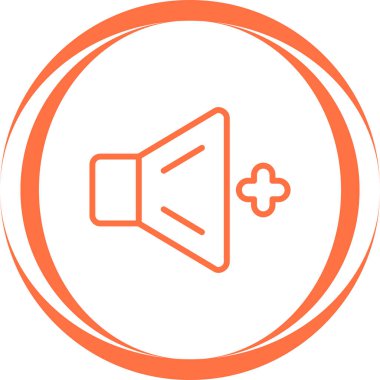 Sesi açsana. Web simgesi basit illüstrasyon