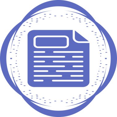 Sayfa Yüzleşmesi simgesinin vektör çizimi