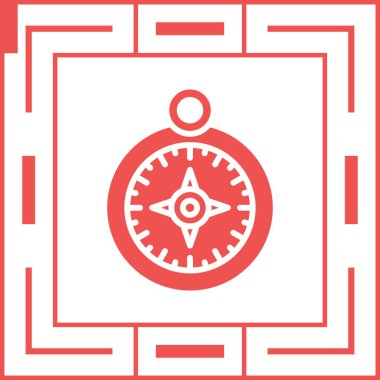 pusula simgesi web basit illüstrasyon