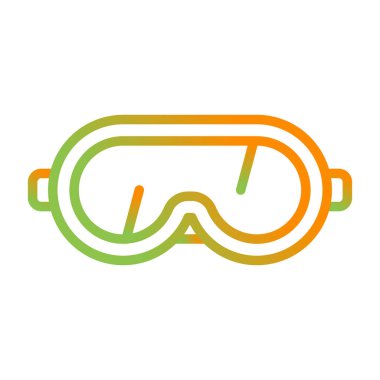 Gözlükler. Web simgesi basit illüstrasyon