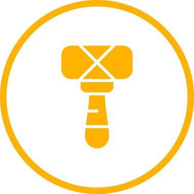 Çekiç simgesi. Web basit illüstrasyonu