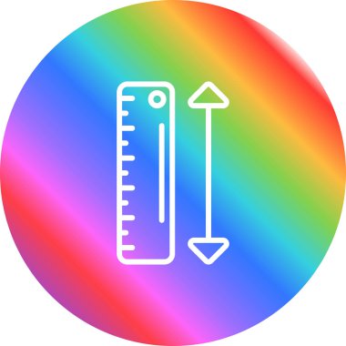 vektör çizim ölçek simgesi