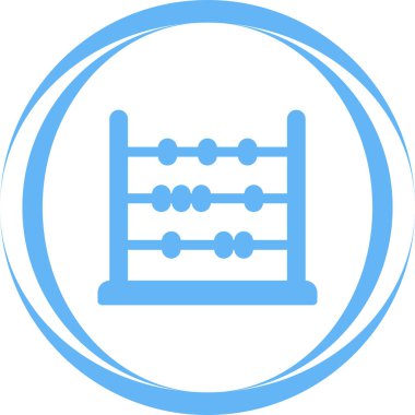 Abaküs. Web simgesi basit illüstrasyon   