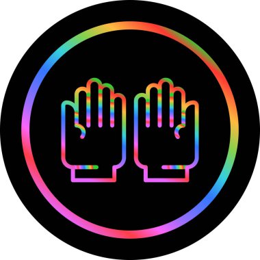 Neon biçiminde dur işareti simgesi.