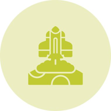 roket ağ ikonu vektör illüstrasyonu 