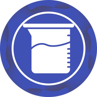 Beaker ağ simgesi, vektör illüstrasyonu