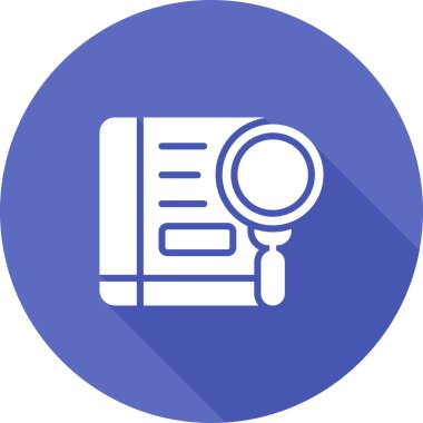 Ansiklopedi web simgesinin vektör illüstrasyonu