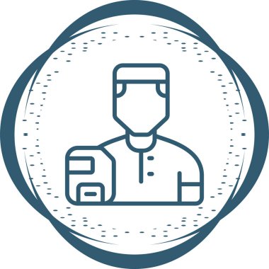 kullanıcı. Web simgesi basit illüstrasyon